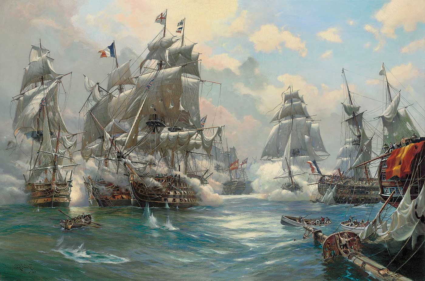 Морские сражения парусных кораблей