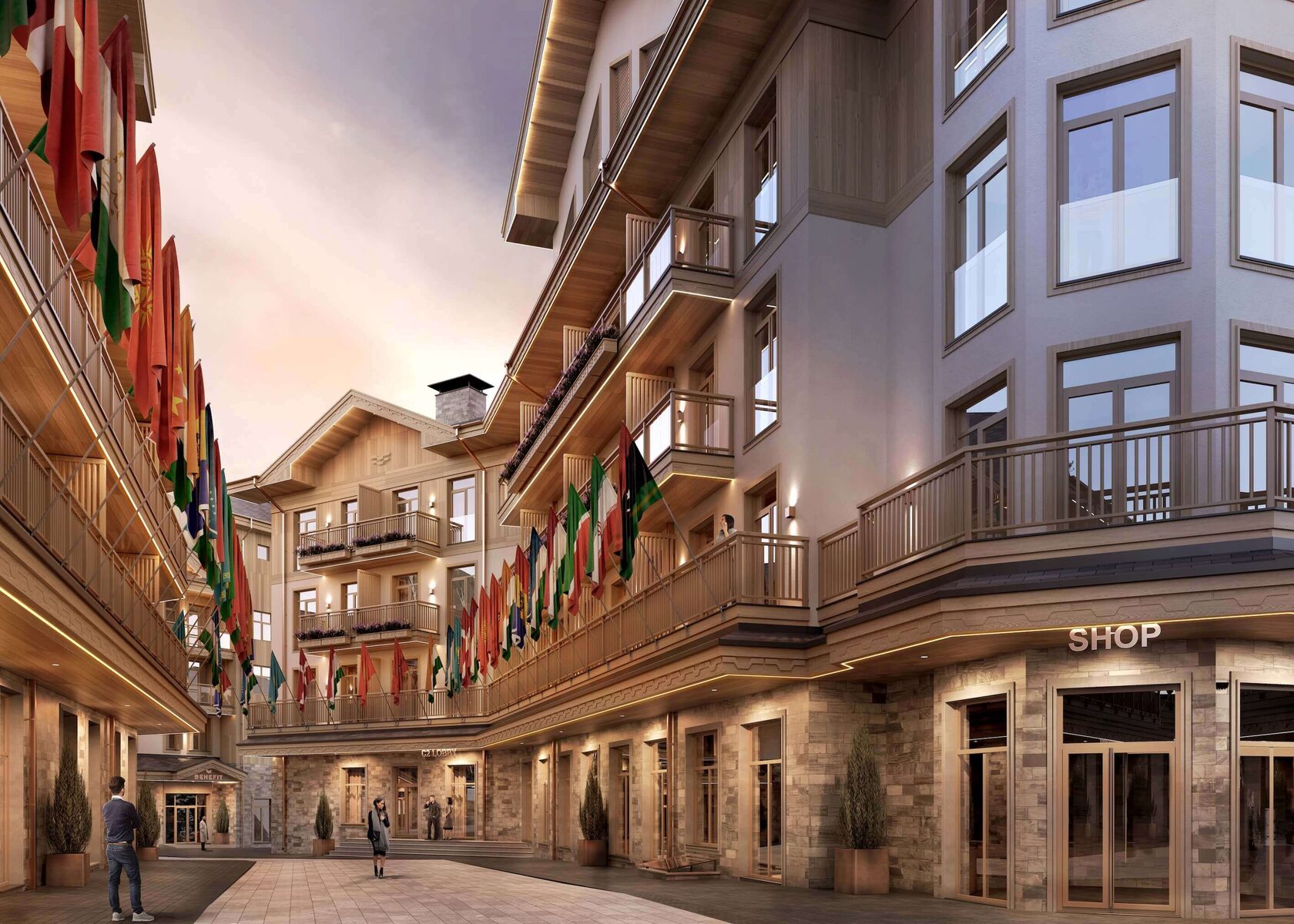 Benefit Chalet — территория и благоустройство