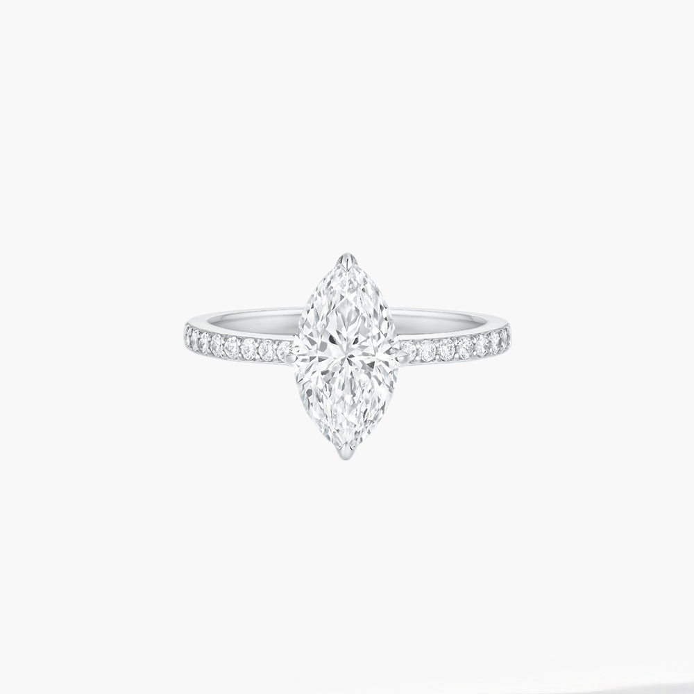 Кольцо с бриллиантом Маркиз