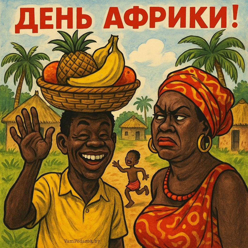25 мая - День Африки - открытка