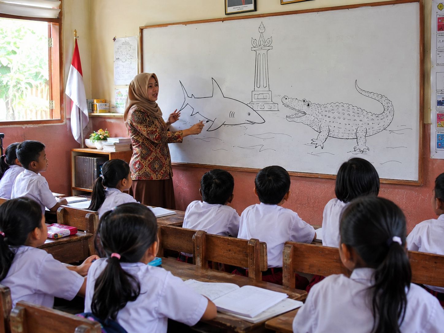 Anak Indonesia belajar legenda Suro dan Boyo di sekolah