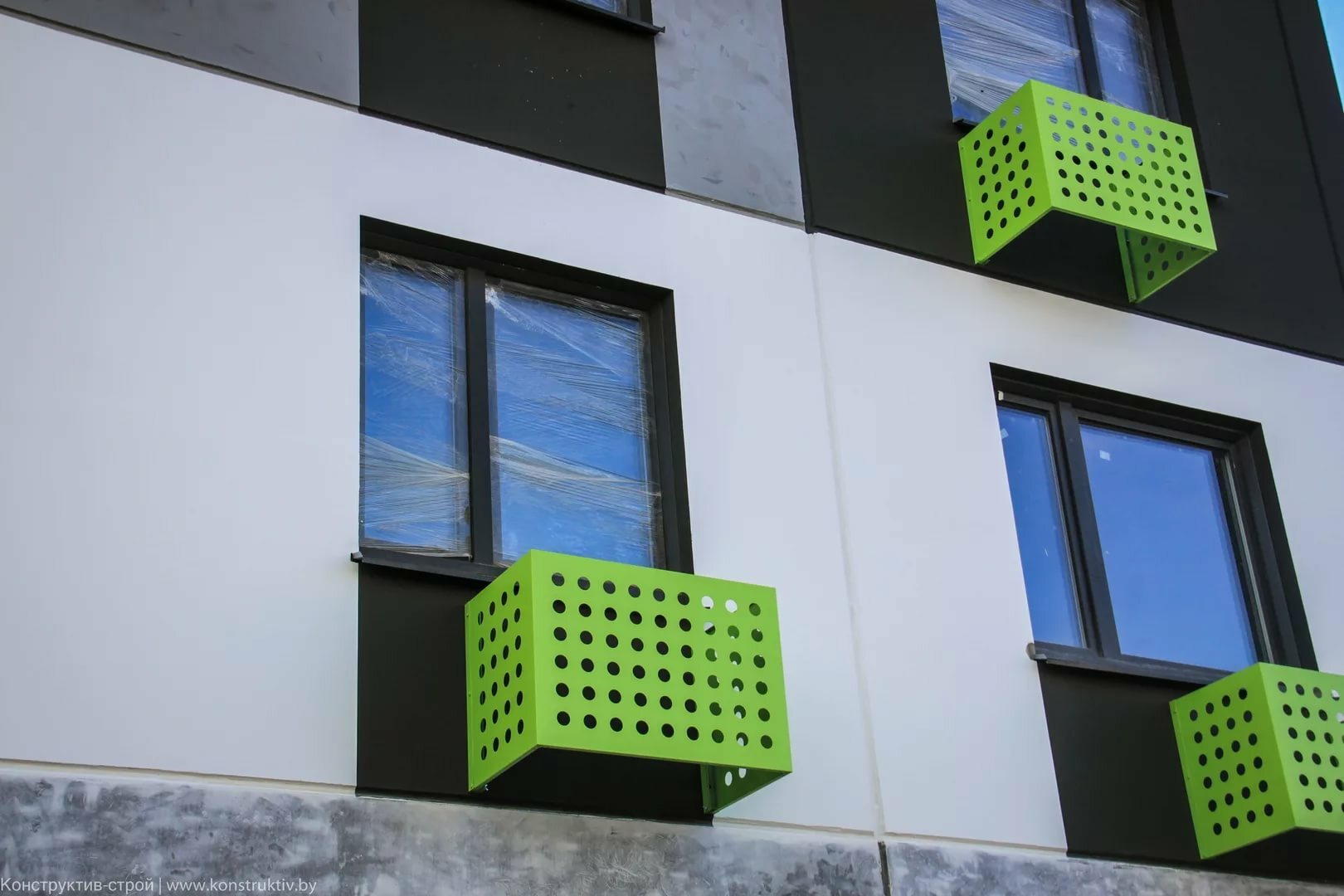 Декоративные решетки для кондиционеров на фасад