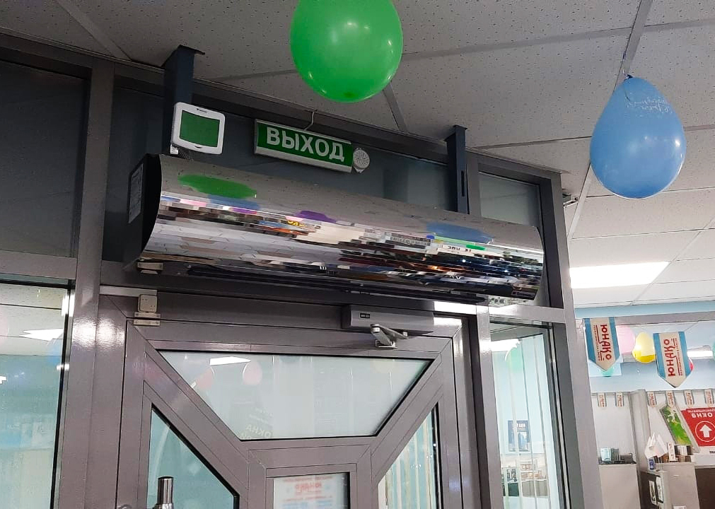 Монтаж тепловой завесы в Новосибирске