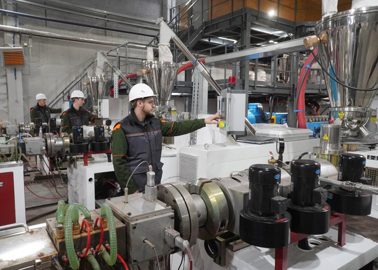 Торжественное открытие завода минерально-полимерных композитов Верста