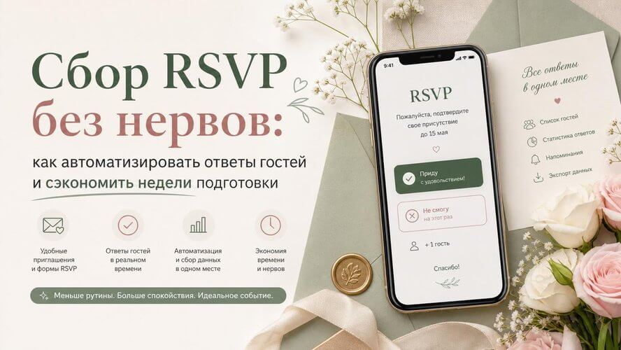 Сбор RSVP без нервов: как автоматизировать ответы гостей и сэкономить недели подготовки