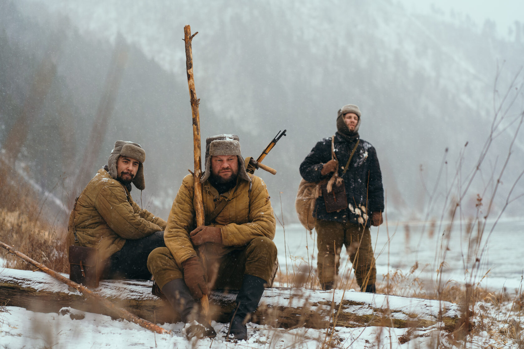 Со съёмок фильма «Трое»