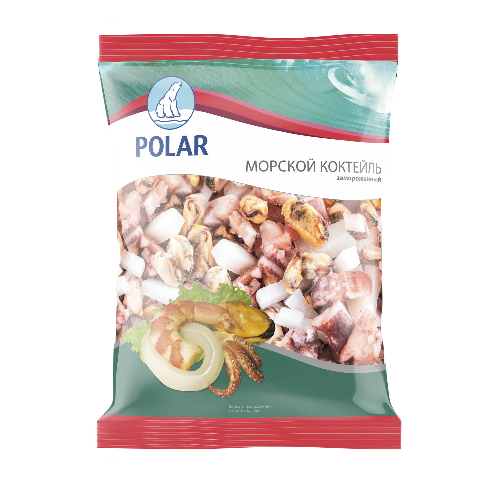 Морской коктейль. Филе кальмара Polar. Филе кальмара Полар 0,5 кг.