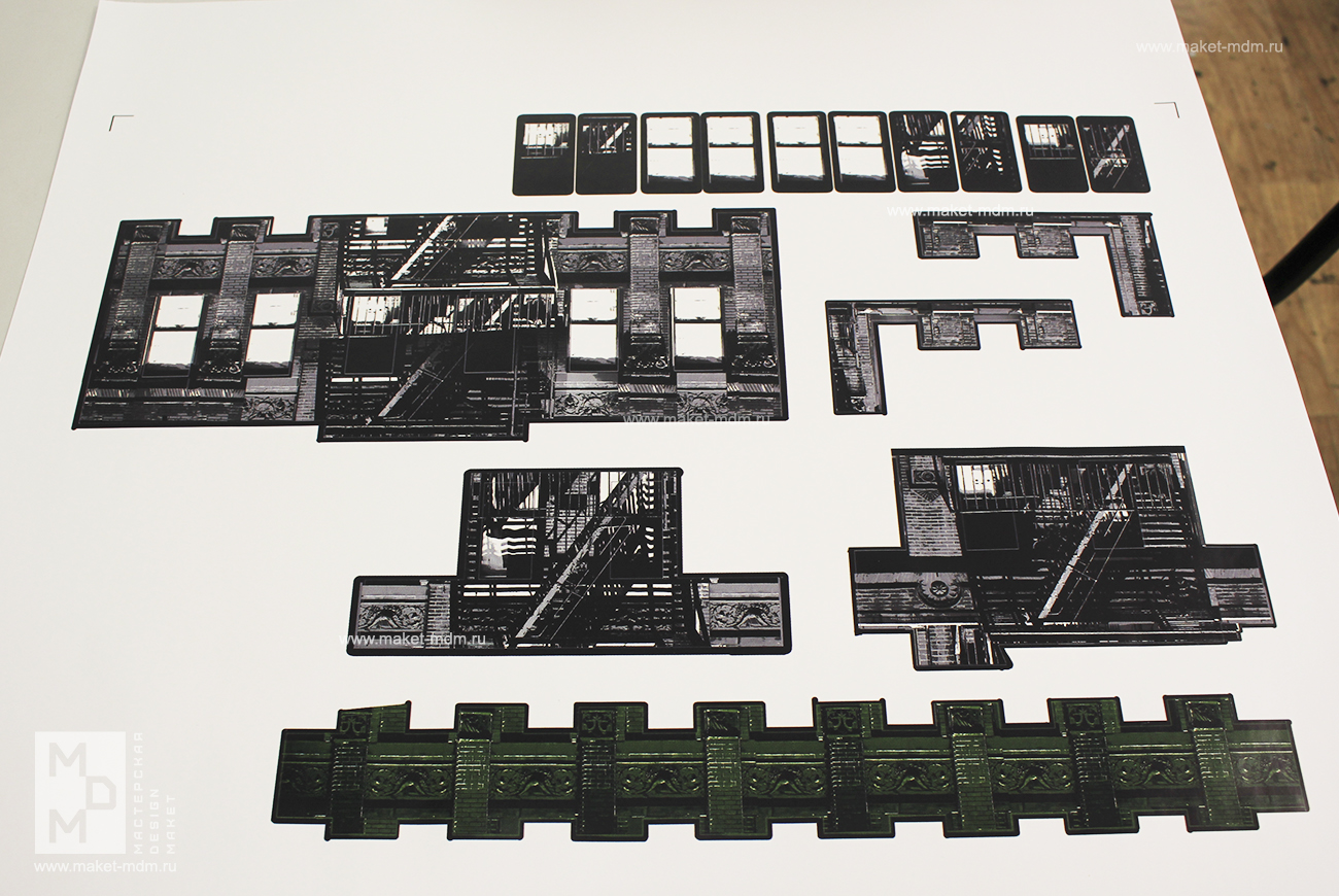 макет декораций к спектаклю Пик Ник Электротеатра Станиславский