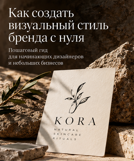 Обложка материала о создании визуального стиля бренда Kora