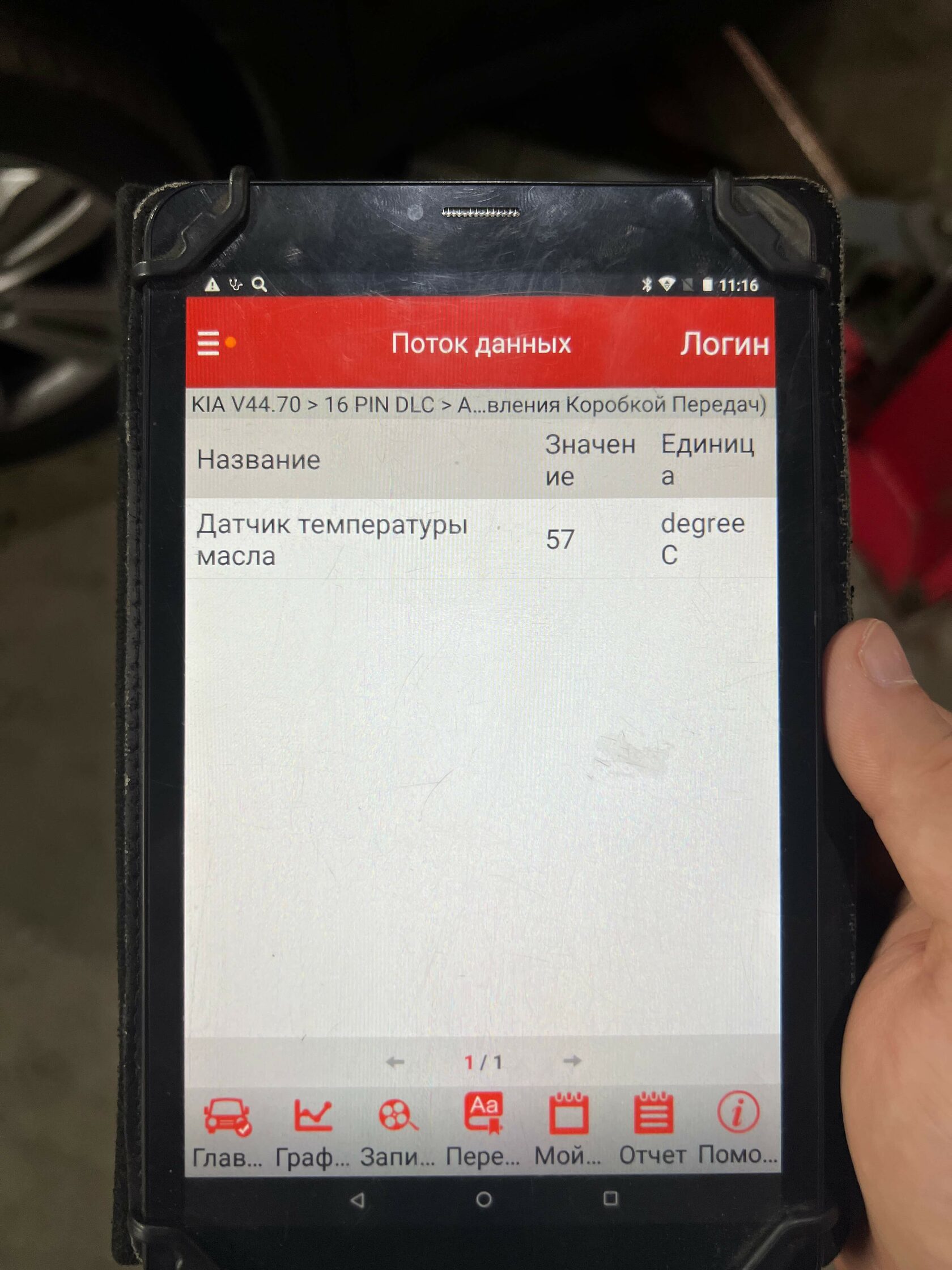 Контроль температуры масла в АКПП