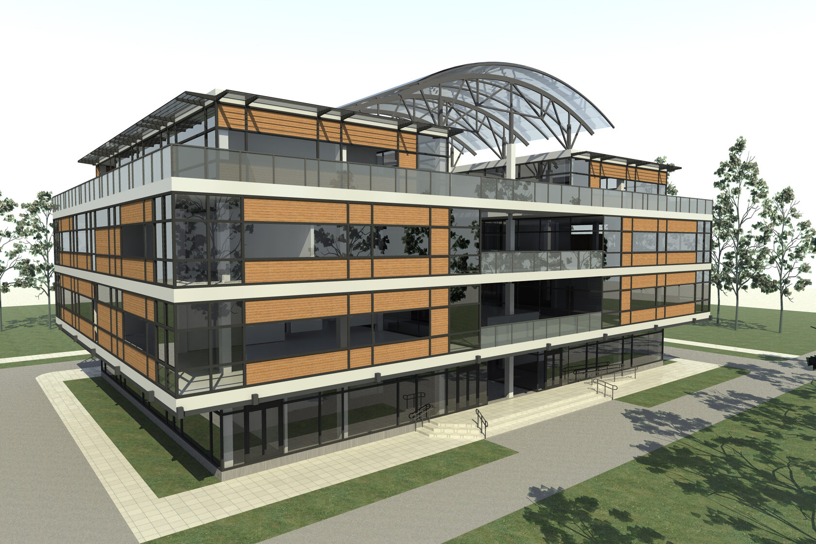 Индивидуальное проектирование при строительстве офисного здания на ул. Севастопо