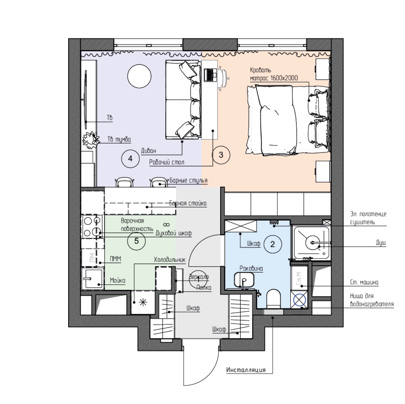 Обмерный план