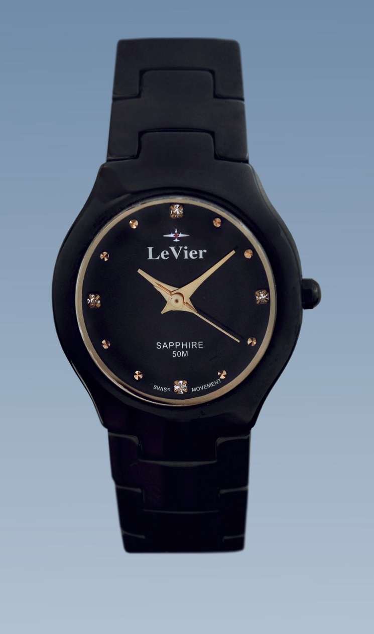 Купить женские керамические часы LeVier L 7506 L Bl