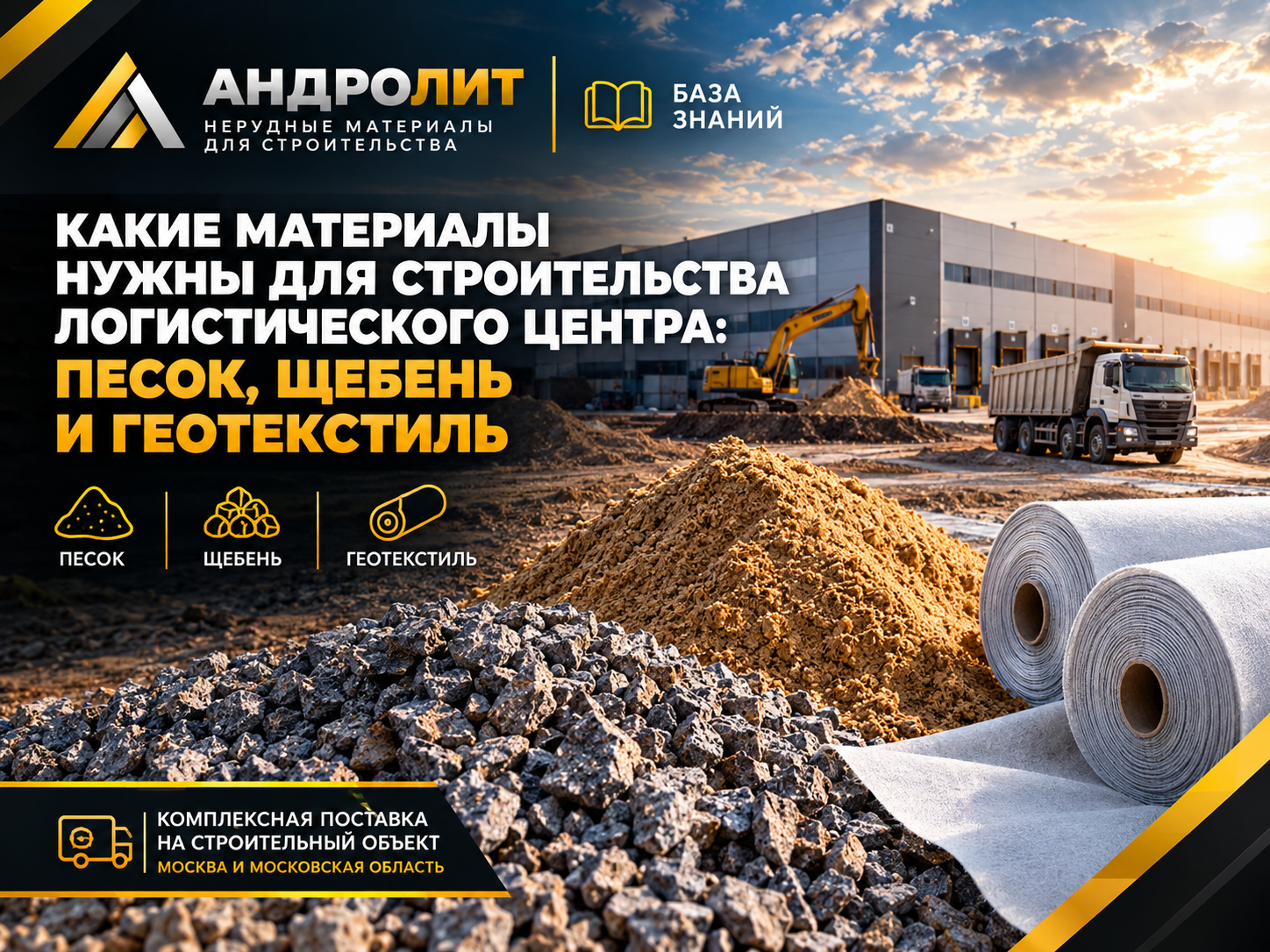 Материалы для строительства логистического центра