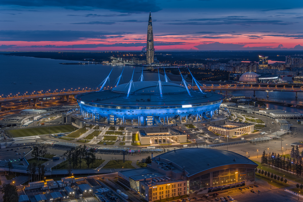 Газпром Арена и ЗСД — Санкт-Петербург
