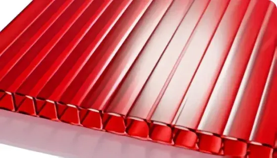 красный сотовый поликарбонат