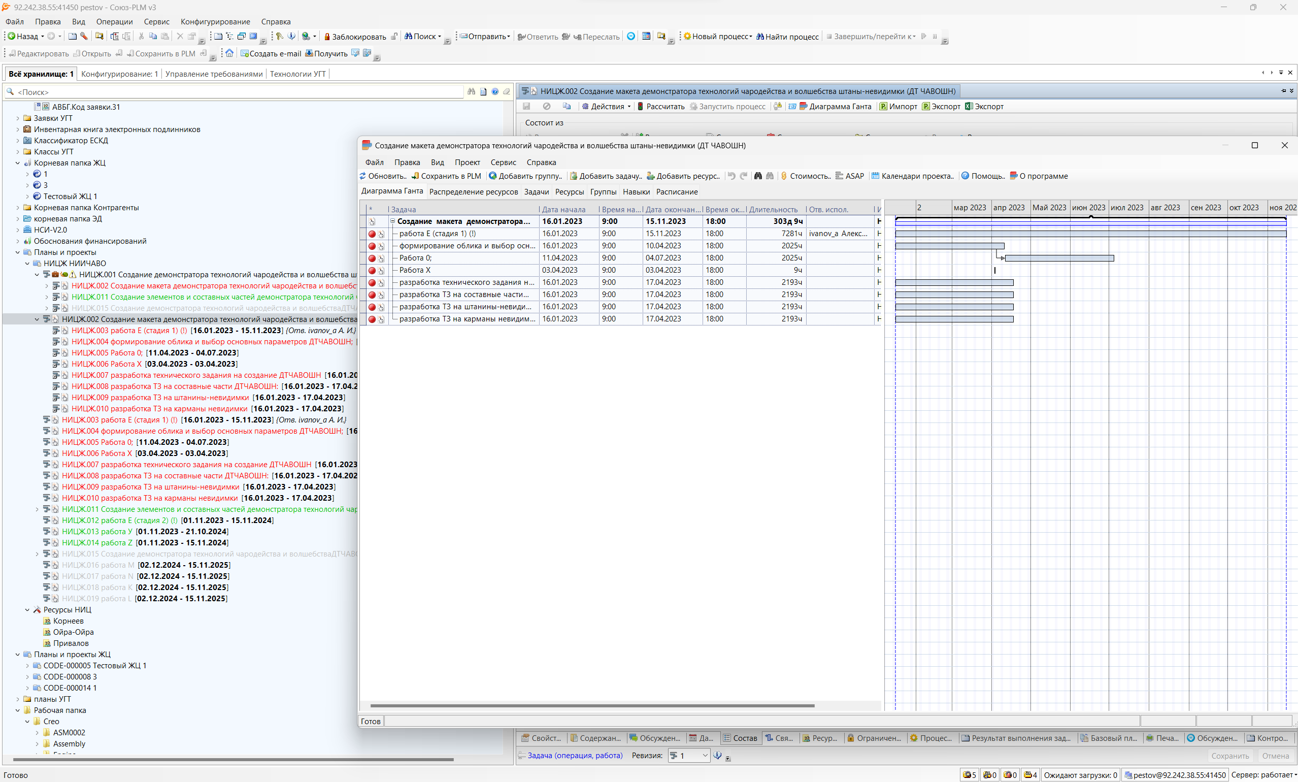 Модуль планирования и управления проектами AIT PLM