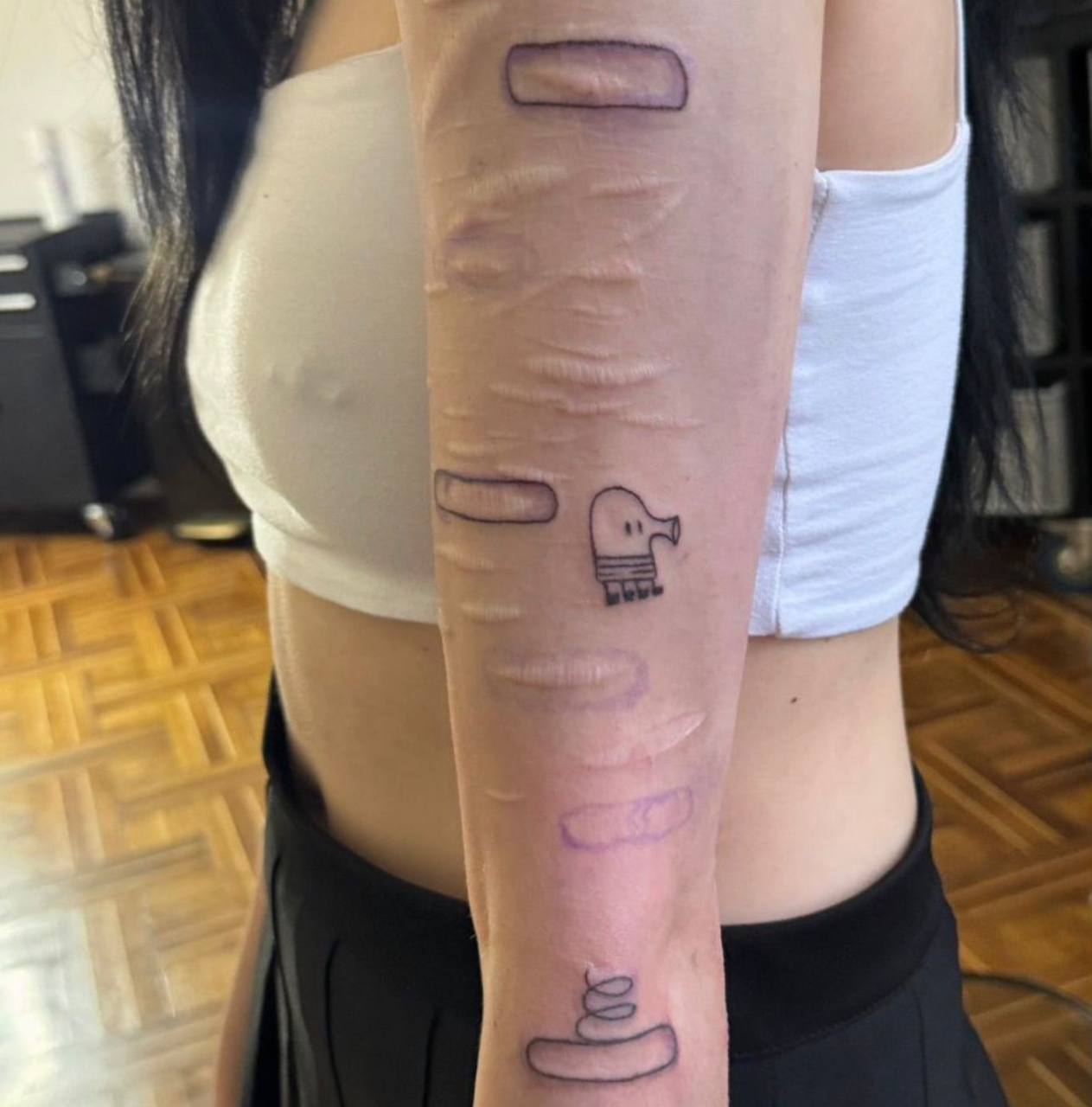 Body tattoo portrait