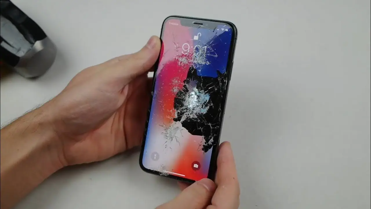 Разбитый iphone x