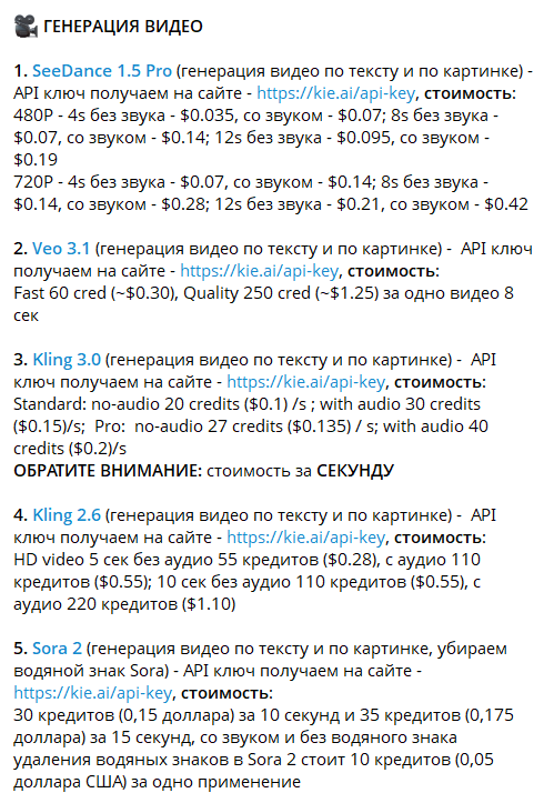 Скриншот модулей