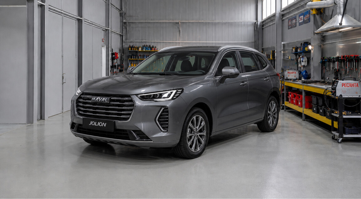 Haval Jolion в оборудованной мастерской XRD