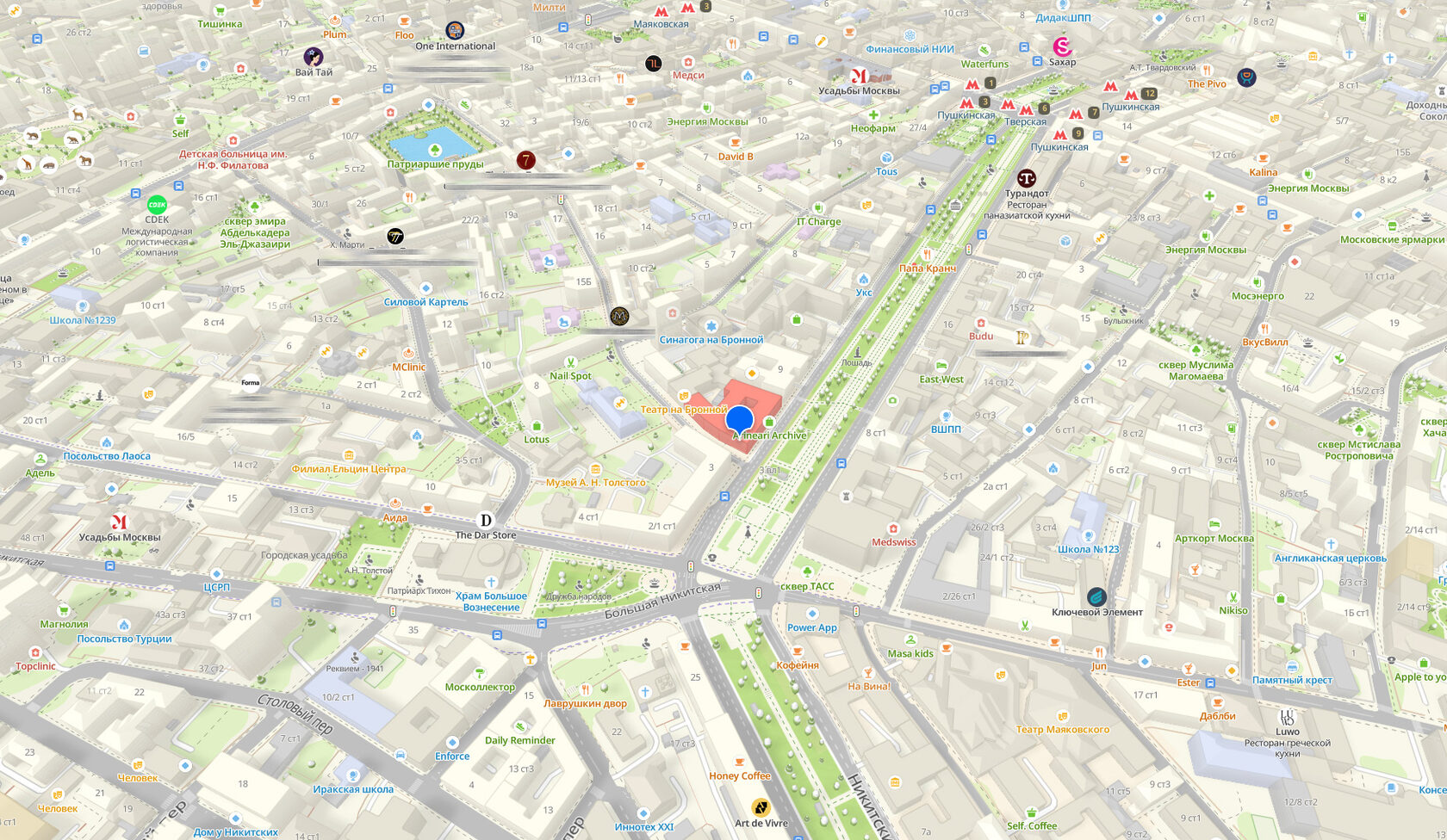 Пятно застройки ЖК Малая Бронная, 2