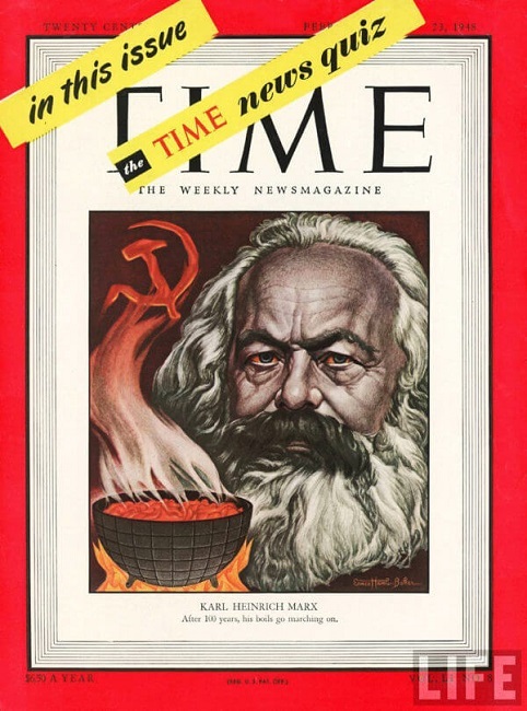 Обложка с Карлом Марксом в журнале Time