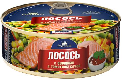 консервы лосось с овощами