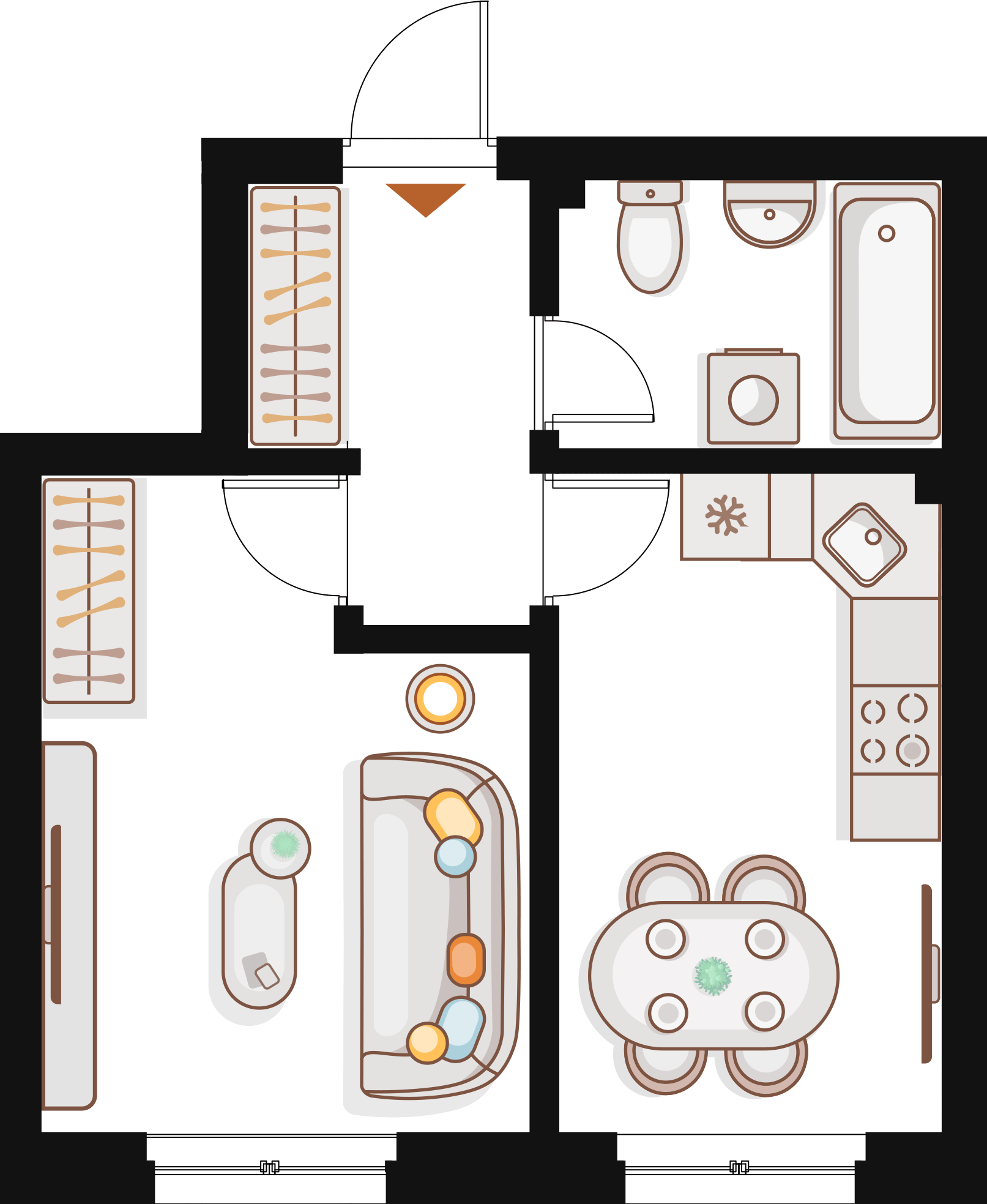 1-комнатная 33,96 м²