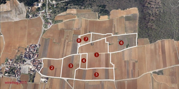 Clos de la Roche Grand Cru map and lieux-dits
