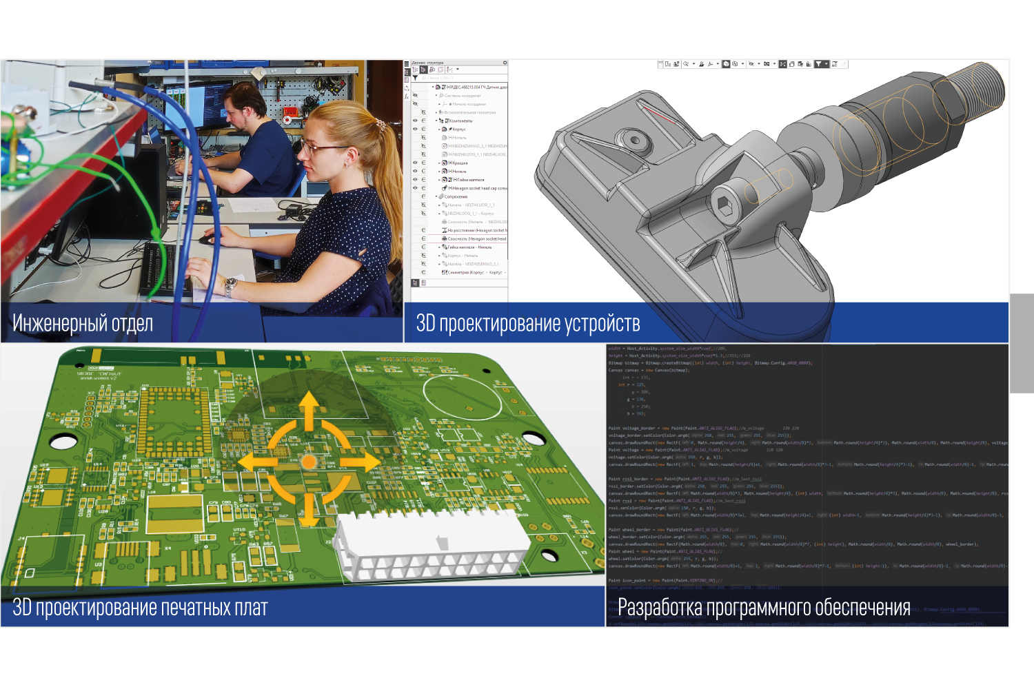 Разработка электроники, 3D проектирование печатных плат и устройств, написание программного обеспечения