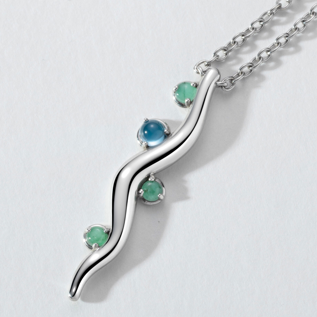 Колье «Волна и брызги» ЕКА КОМА