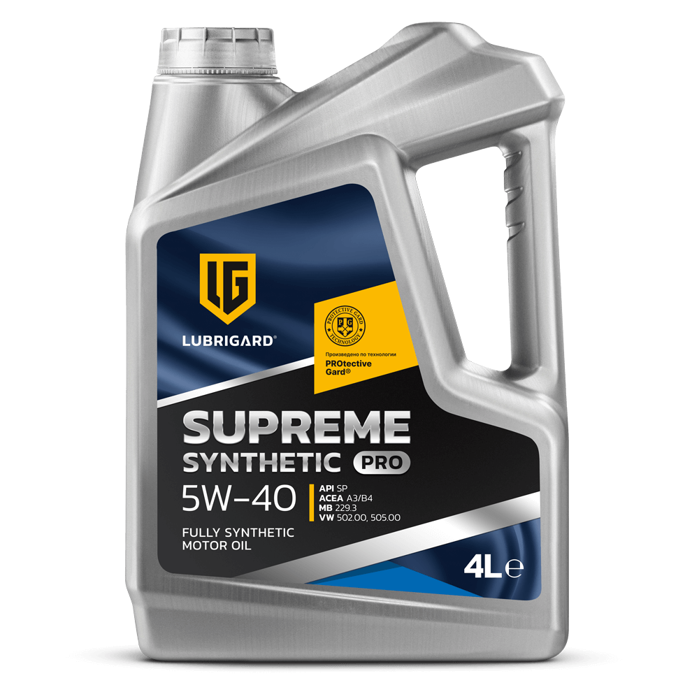 LUBRIGARD SUPREME SYNTHETIC PRO SAE 5W-40 | Смазочные материалы LUBRIGARD