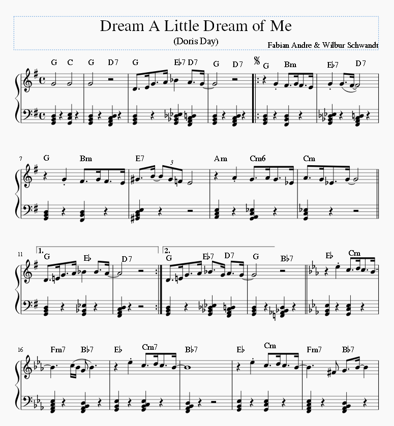 Dream A Little Dream of Me