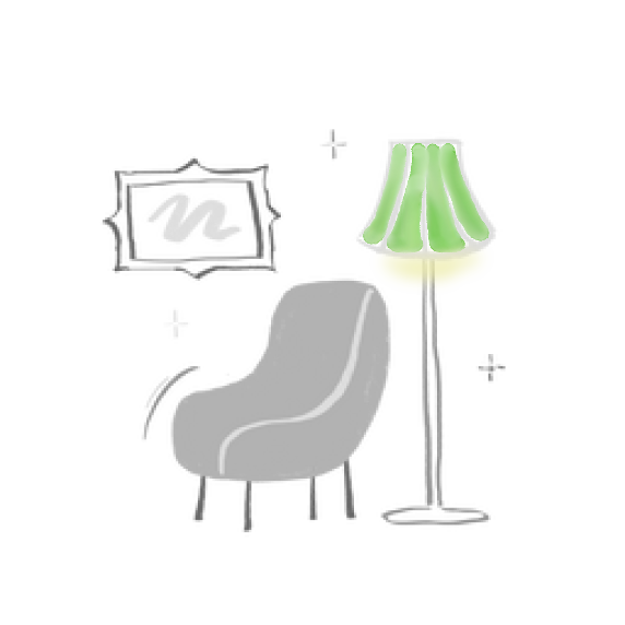 кресло с лампой