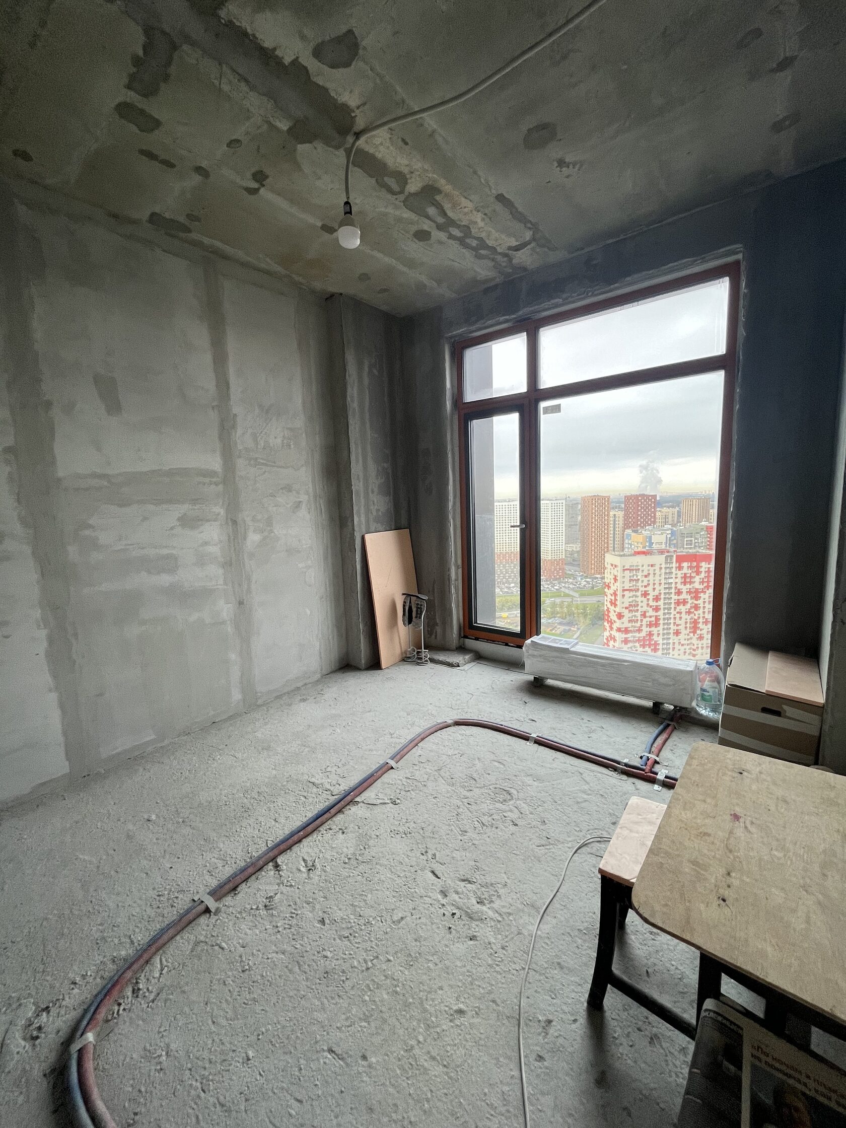 Штукатурка стен в квартире 70 м² ЖК Событие на улице Василия Ланового 6к3