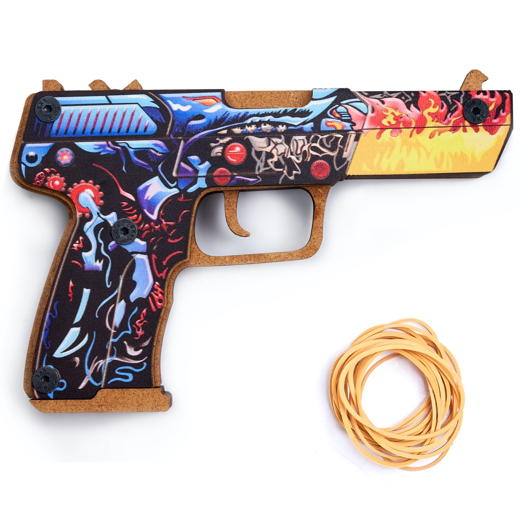 CSGO Five-seveN Pistol CS GO WEPON PISTOL Wooden replica . Details about   Rubber band gun 
