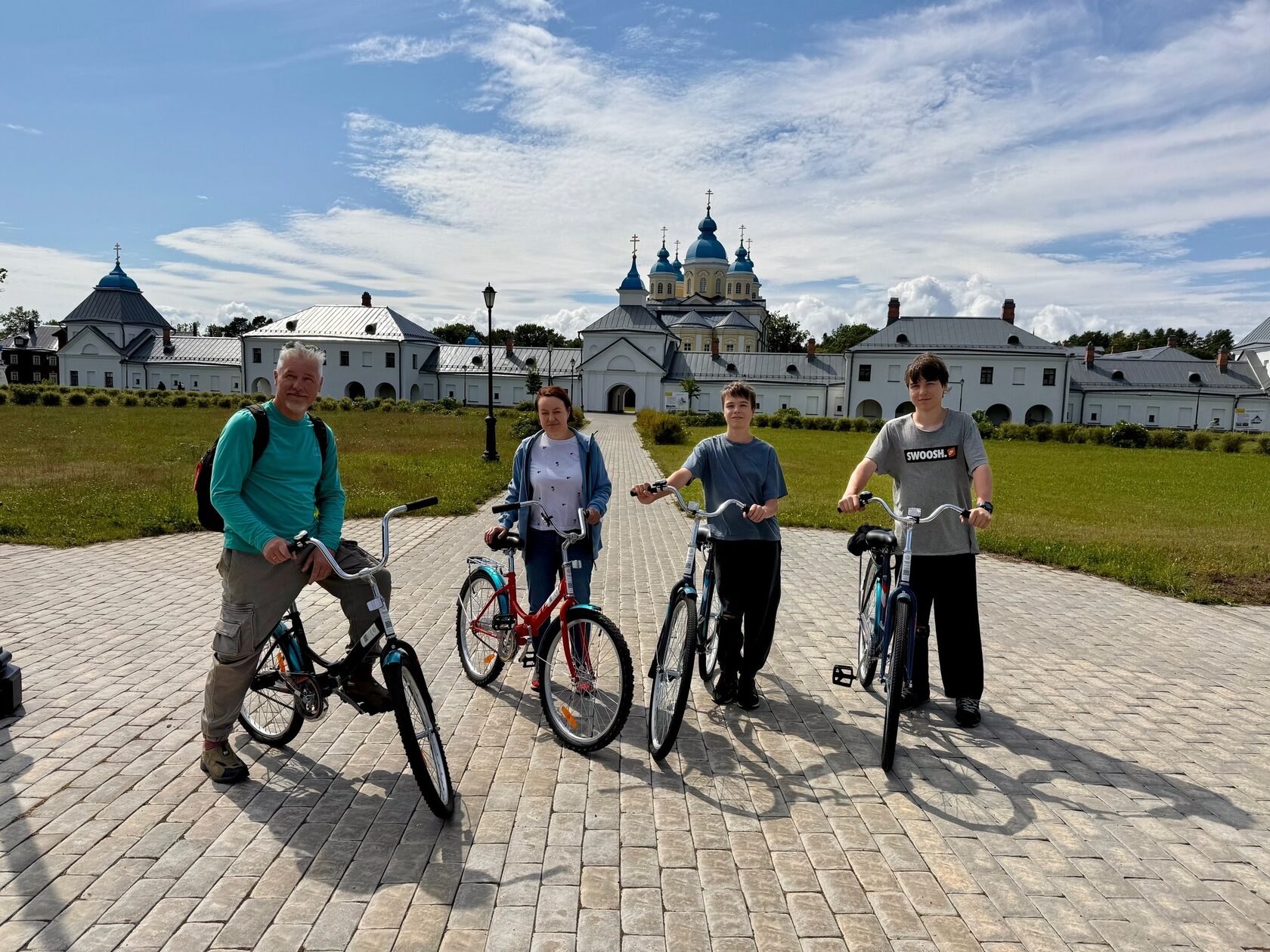Велосипеды на острове Коневец