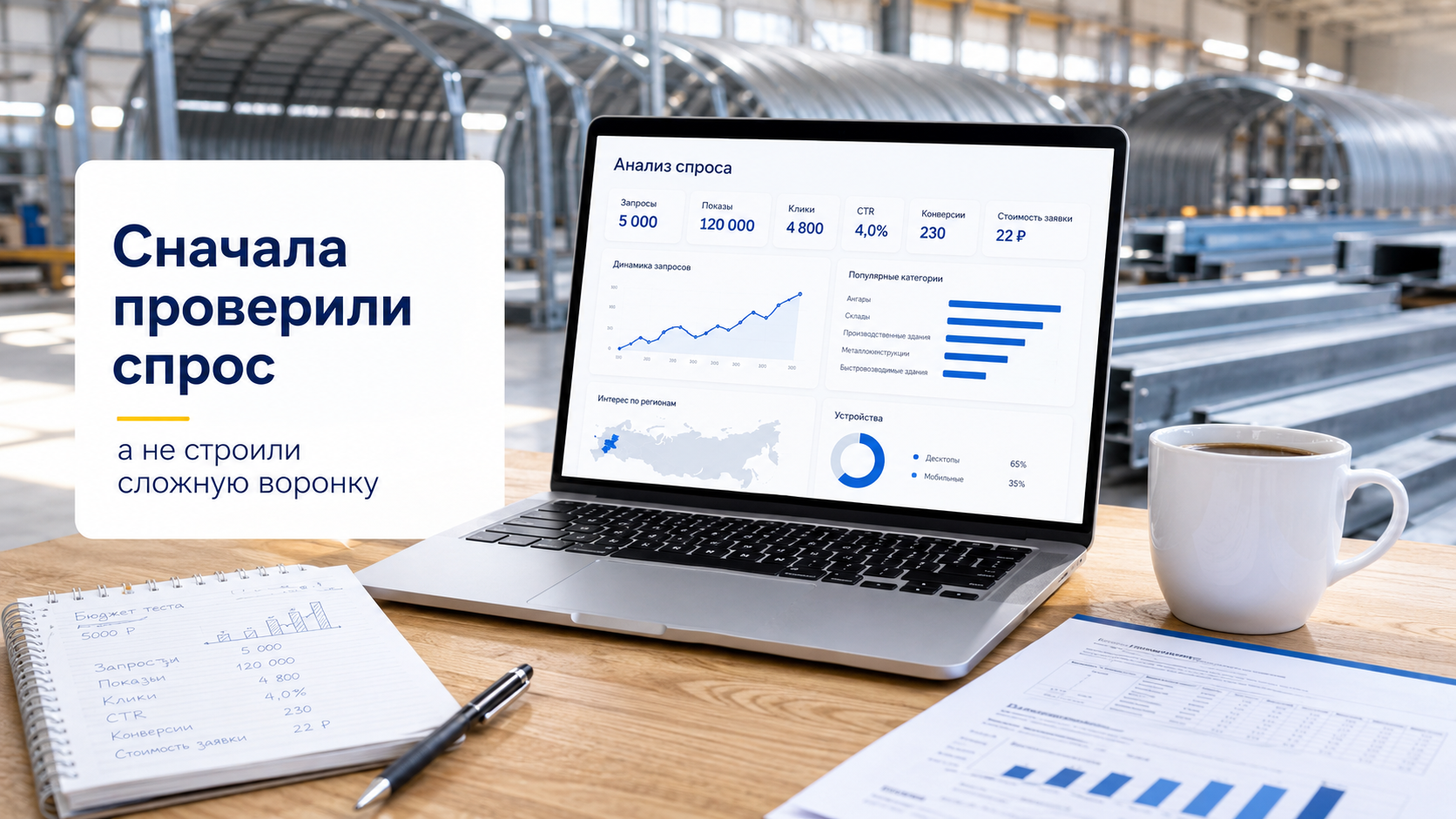 Аналитика спроса на ангары на Авито перед запуском рекламы