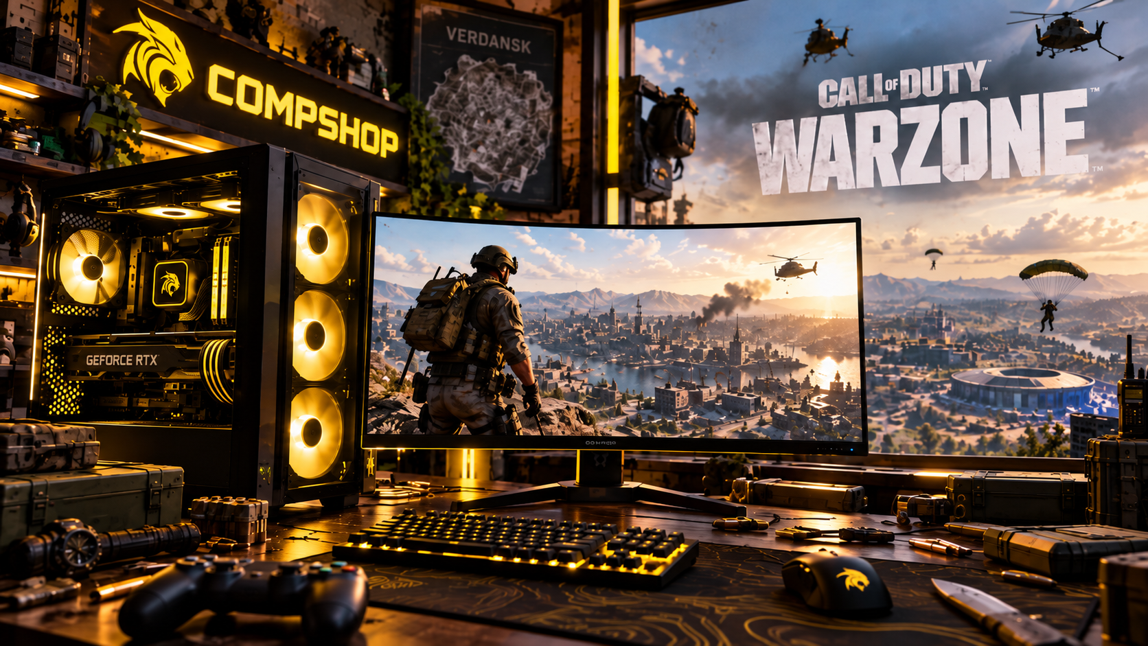 Call of Duty Warzone — игровой компьютер CompShop для Full HD, QHD и высокого FPS