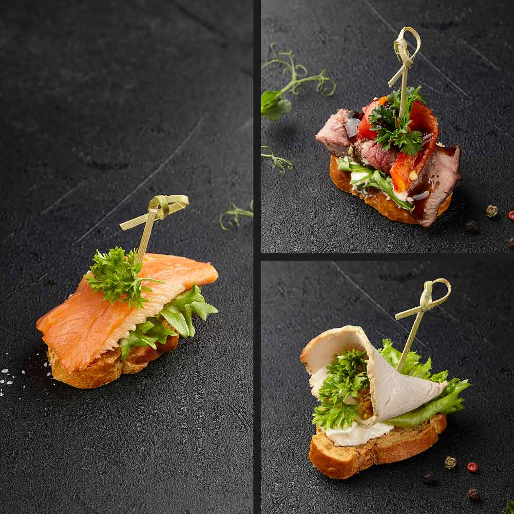 набор канапе на шпажках офисный от фурсет