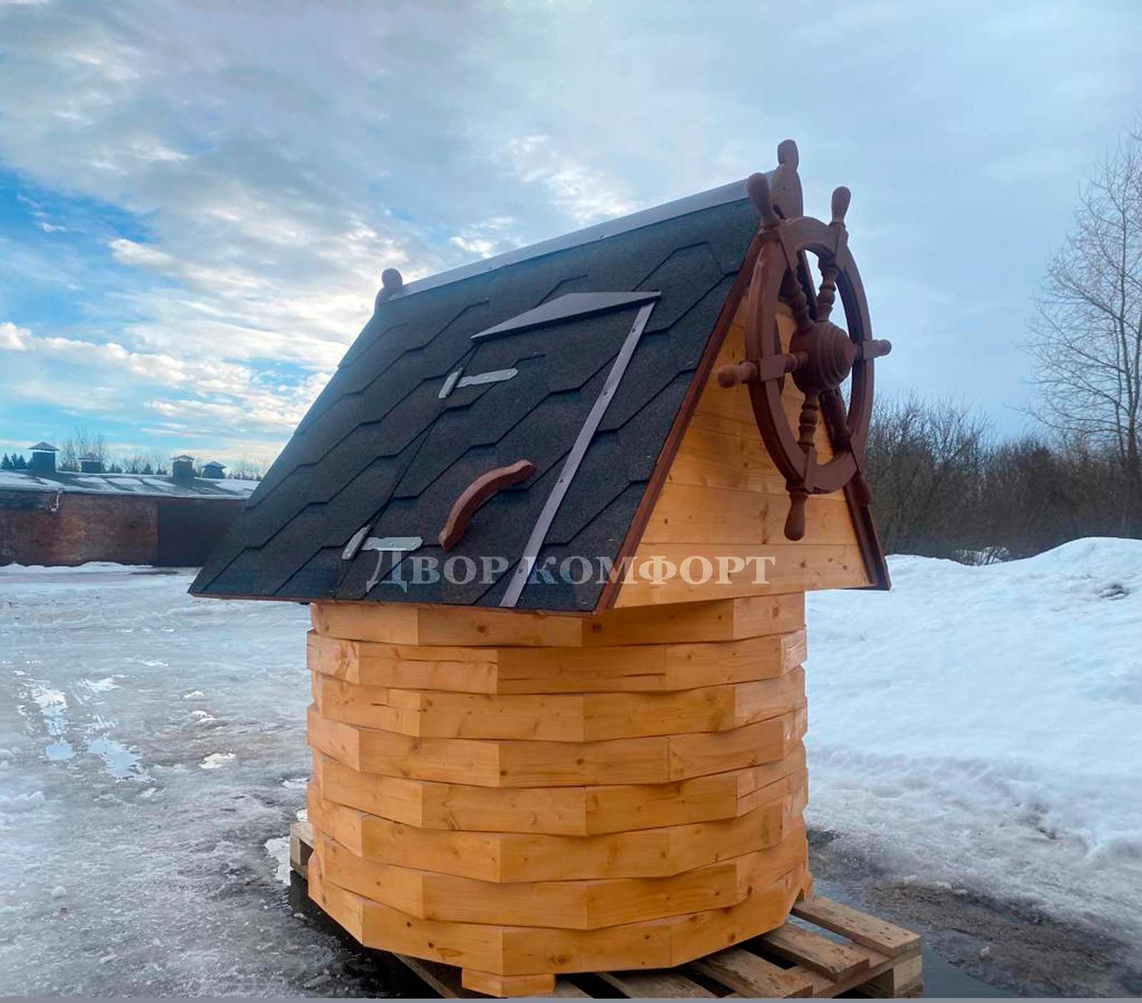 Изготовление домиков (надстроек) для колодцев.