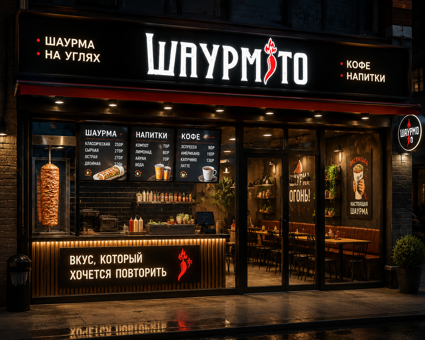 Кафе Шаурмито с посадочными местами