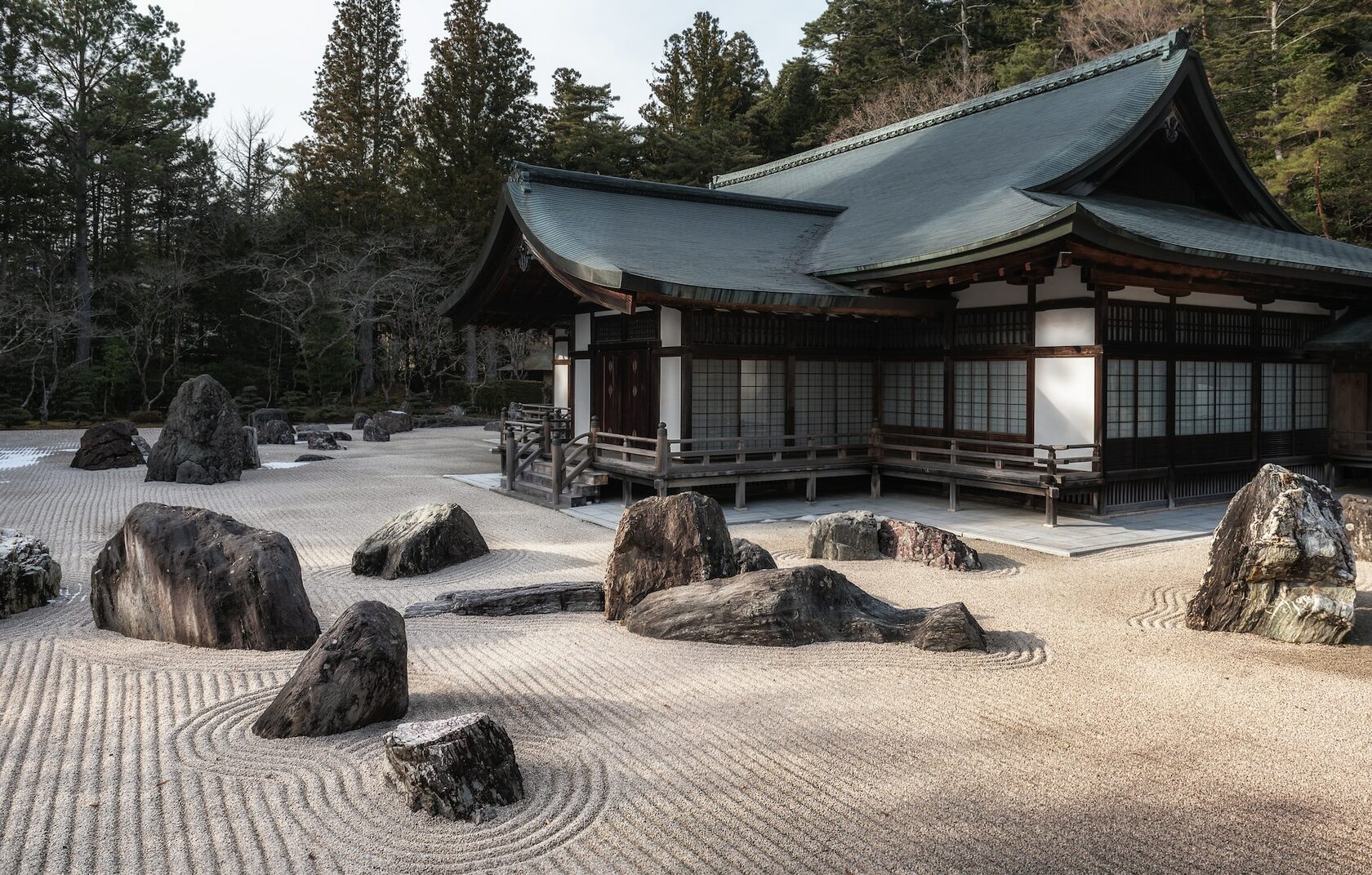 Сад камней Конгобудзи, Коя-сан, Япония