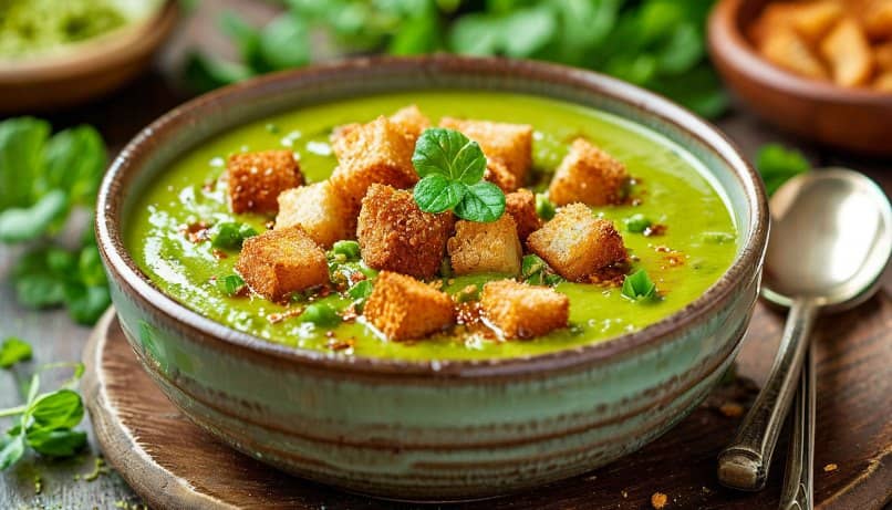 постный гороховый суп-пюре