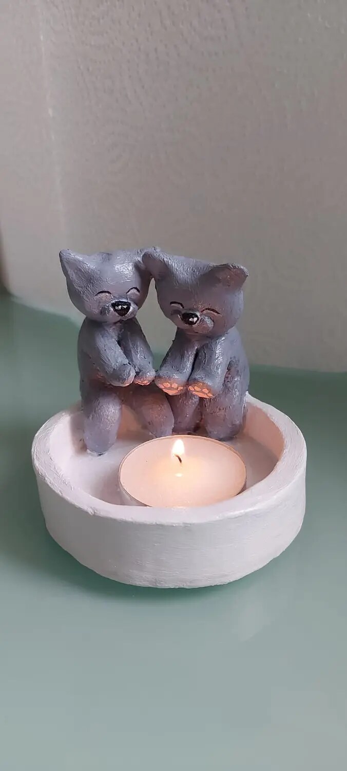 Светильник Котики у очага