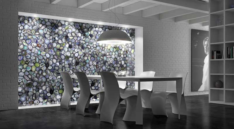 Панно из натурального камня оникс в Новосибирске