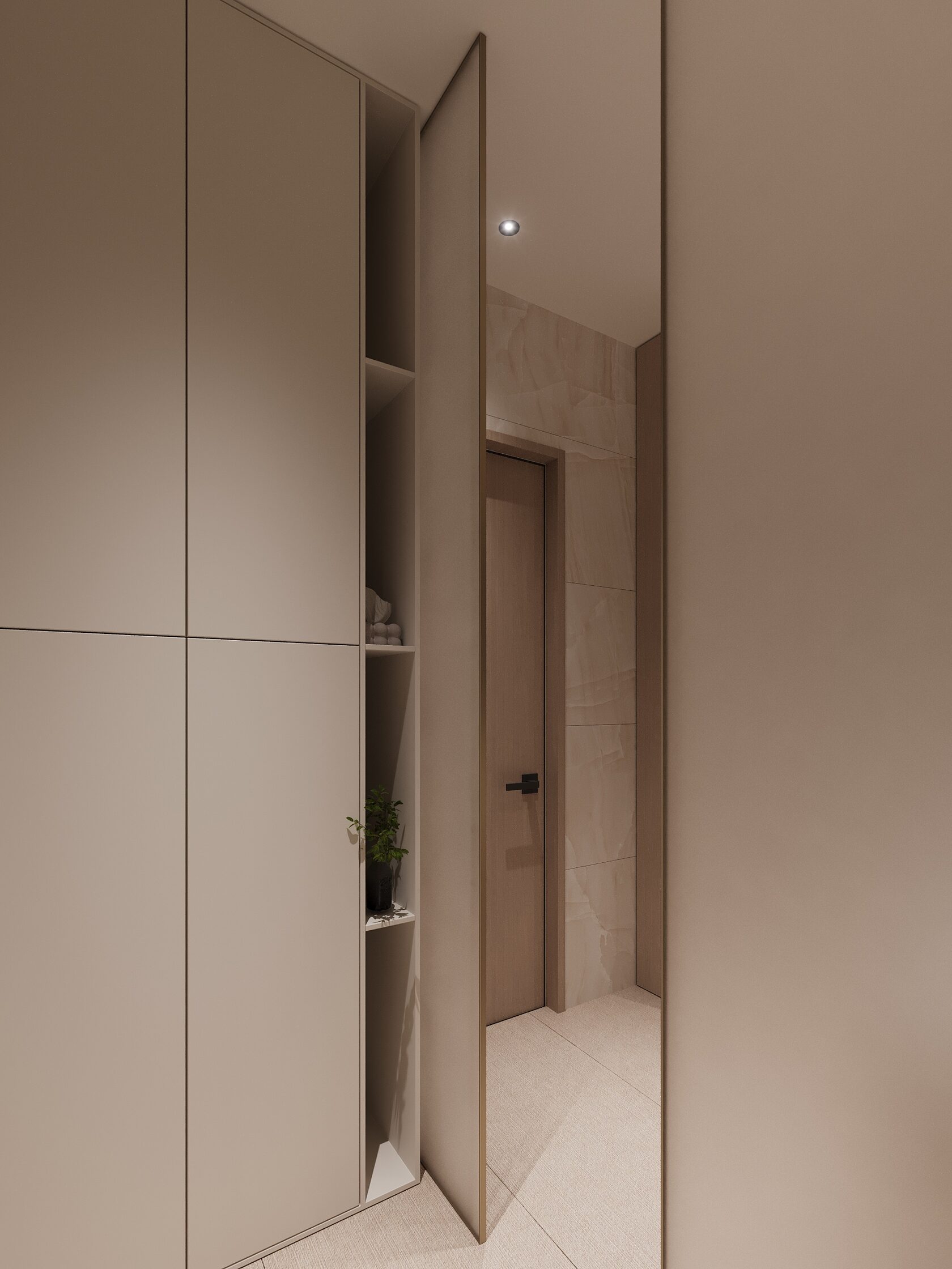 ЖК Will Towers — интерьер квартиры 75 м² в стиле джапанди | MARIIA.DESIGN