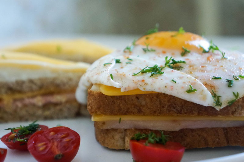 Французский сэндвич с ветчиной и сыром — рецепты | Дзен