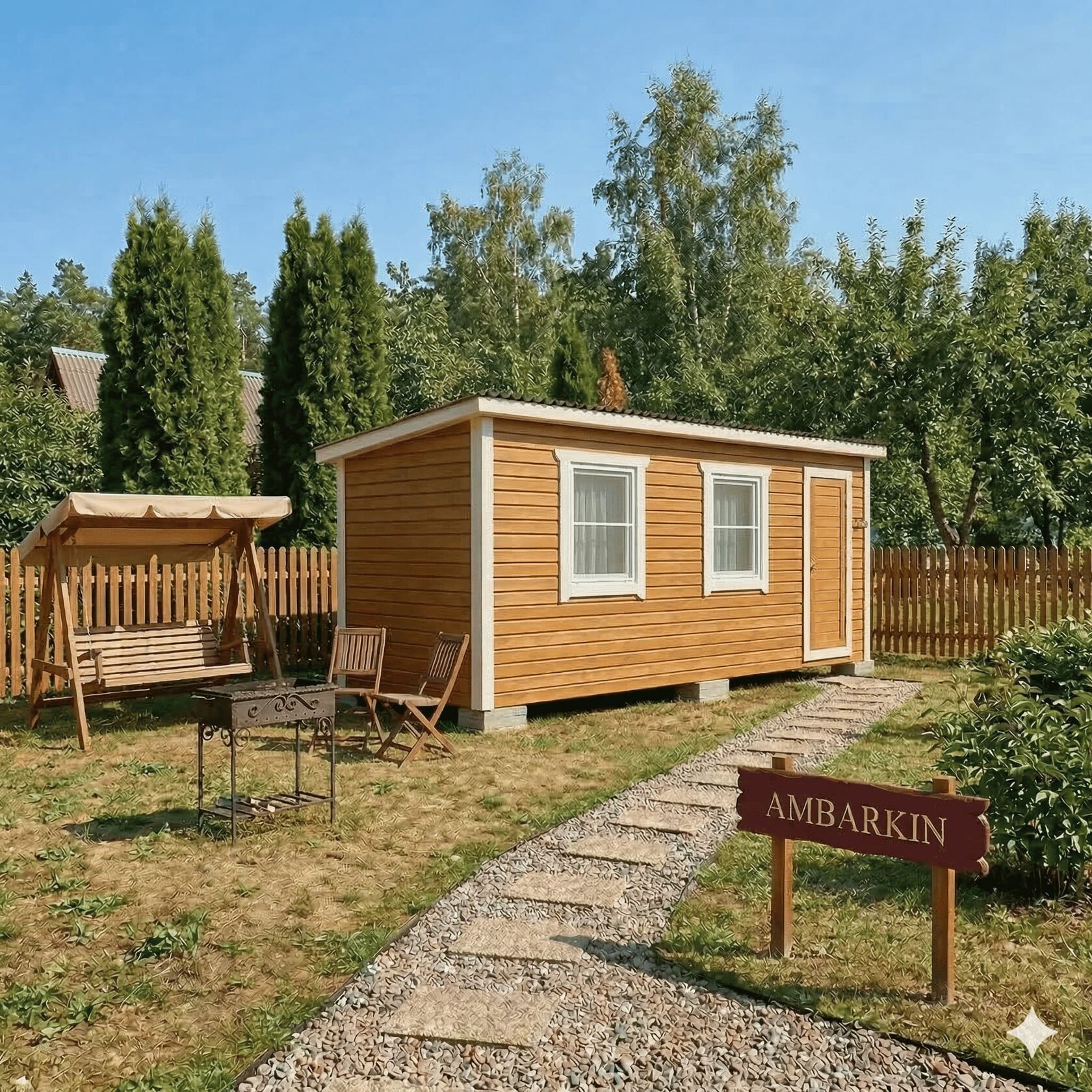 Хозблок с верандой